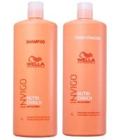Kit Wella Pro Invigo Enrich Shampoo 1L + Condicionador 1L
