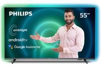 Smart TV Philips Android Ambilight 55" 4k 55pug7906/78, Google Assistant, Comando De Voz, Dolby Vision/atmos, Vrr/allm