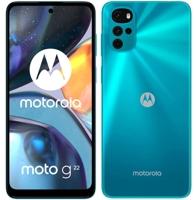 Smartphone Motorola Moto G22 Azul 128GB 4GB RAM Tela de 6.5” Câmera Traseira Quádrupla Android 12 Processador Octa Core 2.3 GHz