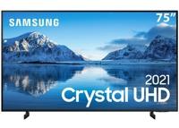 Smart TV 75" Crystal UHD 4K Samsung 75AU8000, Dynamic Crystal Color, Design slim, Tela sem limites, Visual Livre de Cabos, Alexa built in