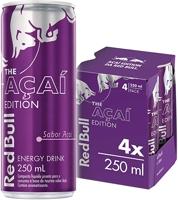 Energético Red Bull Energy Drink, Açaí, 250ml (4 latas)