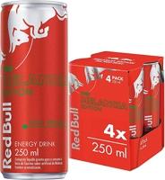 Energético Red Bull Energy Drink, Summer Edition - Melancia, 250ml (4 latas)