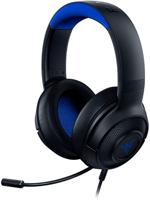 Fone de ouvido Razer Kraken X ultraleve para jogos: som surround 7.1 - microfone dobrável - PC, PS4, PS5, Switch, Xbox One, Xbox Series X/S, Mobile - Preto/Azul