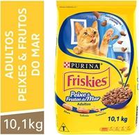 Nestlé Purina Friskies Ração Seca Para Gatos Adultos Peixes E Frutos Do Mar 10,1Kg