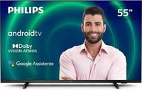 PHILIPS Android TV 55" 4K 55PUG7406/78, Google Assistant Built-in, Comando de Voz, Dolby Vision/Atmos, VRR/ALLM, Bluetooth 5.0
