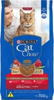 Purina Ração Gatos Adultos CAT CHOW Carne 700g, Todos os Tamanhos