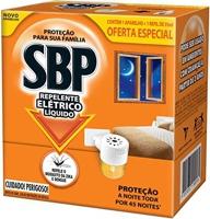 Repelente Elétrico Líquido SBP 45 Noites Novo Aparelho + Refil