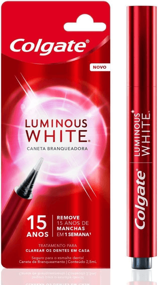caneta-clareadora-dental-colgate-luminous-white-para-uso-noturno-e-facil-de-usar-25-ml - Imagem