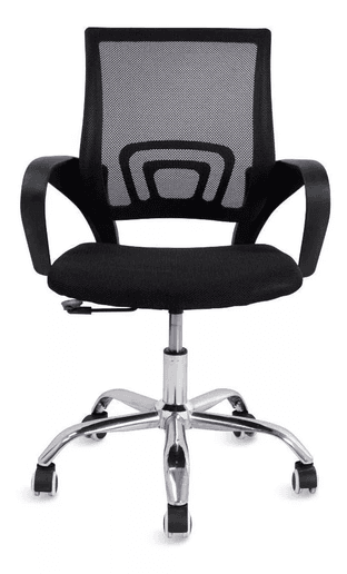 cadeira-de-escritorio-travel-max-mb-6010-preta-com-estofado-de-tecido - Imagem