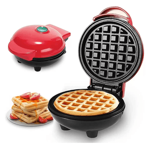maquina-waffle-eletrica-mini-grill-forma-classico-redonda - Imagem