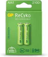 2-pilhas-recarregaveis-aa-2000mah-recyko-pro-gp-batteries-pequena - Imagem