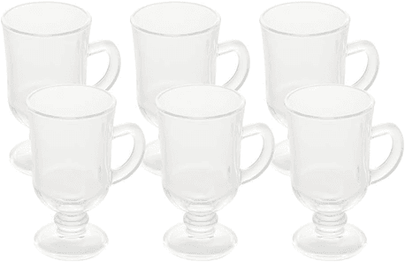 conjunto-6-tacas-para-cappuccino-com-alca-e-pe-de-vidro-lyor-transparente-114ml - Imagem