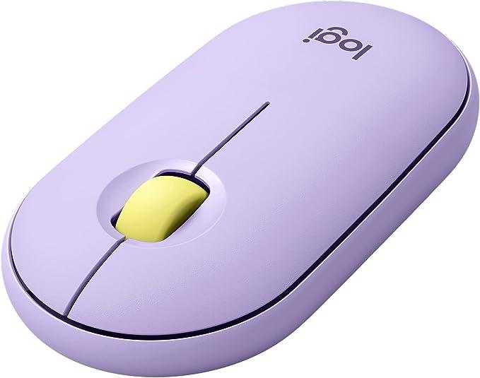 mouse-sem-fio-logitech-pebble-m350-com-conexao-usb-ou-bluetooth-clique-silencioso-design-slim-ambidestro-e-pilha-inclusa-branco - Imagem