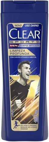 shampoo-anticaspa-clear-sports-men-limpeza-profunda-400ml - Imagem
