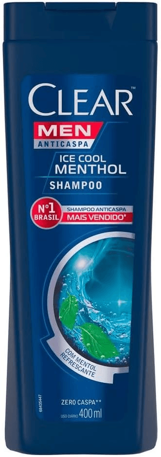 clear-men-ice-cool-menthol-shampoo-anticaspa-400ml - Imagem