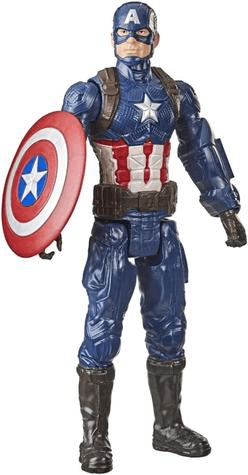 boneco-marvel-avengers-titan-hero-figura-de-30-cm-vingadores-capitao-america-f1342-hasbro-azul-vermelho-e-branco - Imagem
