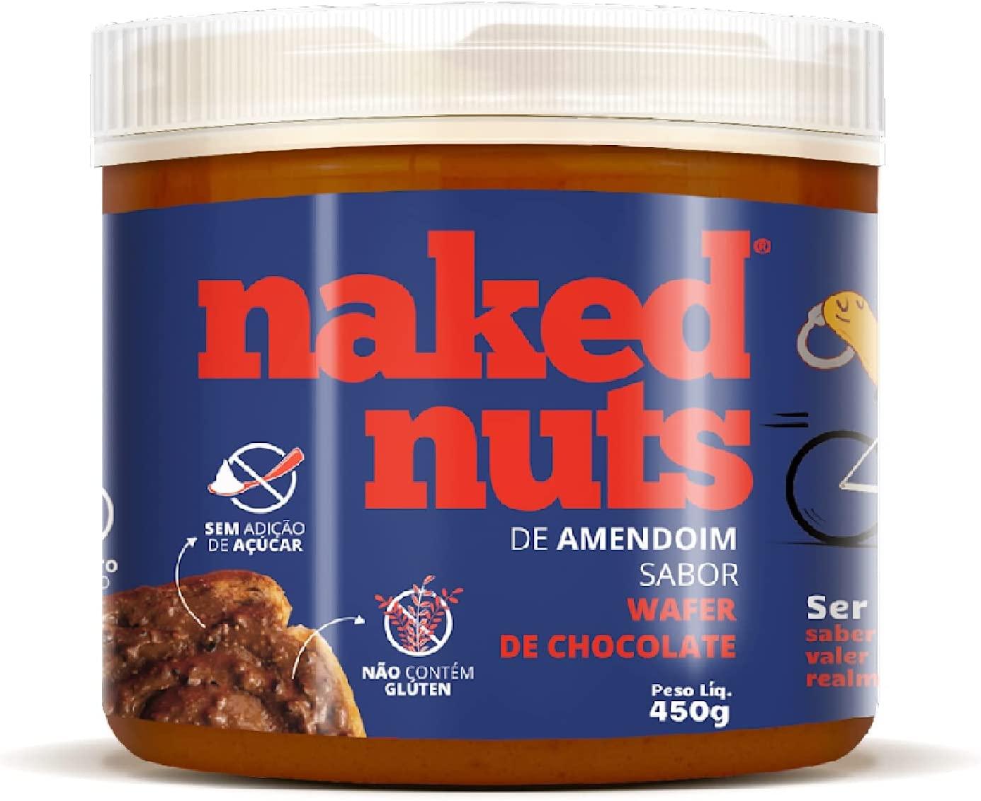 pasta-de-amendoim-com-wafer-de-chocolate-450g-naked-nuts - Imagem