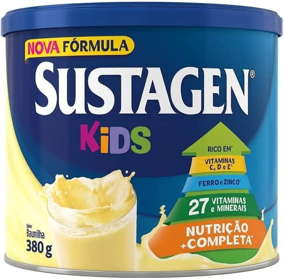 complemento-alimentar-sustagen-kids-baunilha-lata-380g - Imagem