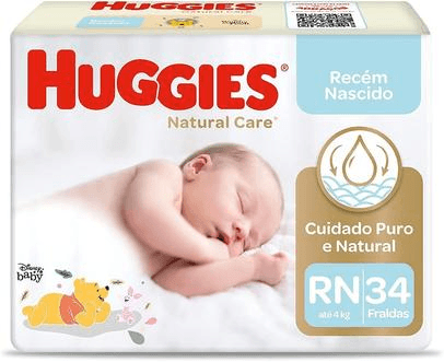 fralda-huggies-natural-care-rn-34-unidades - Imagem