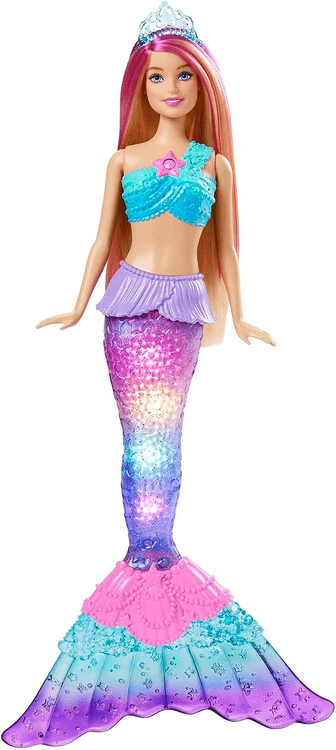 barbie-dreamtopia-sereia-luzes-e-brilhos-mattel - Imagem