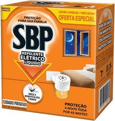 repelente-eletrico-liquido-sbp-45-noites-novo-aparelho-refil - Imagem