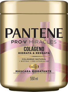 mascara-hidratante-pantene-colageno-hidrata-e-resgata-550ml-pantene - Imagem