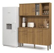 armario-viena-de-cozinha-com-balcao-compacto-para-microondas - Imagem