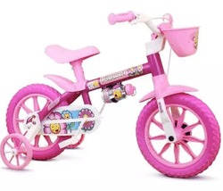 bicicleta-infantil-menina-aro-12-nathor-flower-2-5-anos-rosa - Imagem