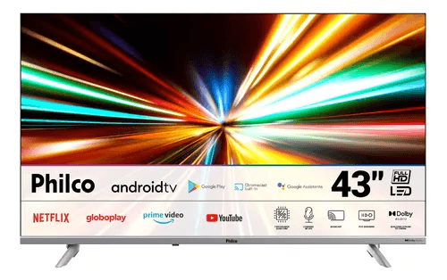 smart-tv-ptv43e3aagssblf-43-led-android-dolby-audio-com-wi-fi-philco-100v240v - Imagem