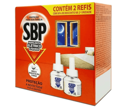 sbp-repelente-eletrico-liquido-45-noites-50-gratis-2a-unidade-35ml - Imagem