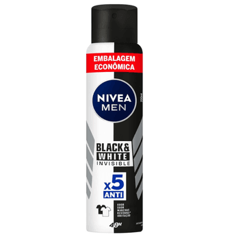 nivea-men-desodorante-antitranspirante-aerossol-invisible-black-white-200ml-protecao-eficaz-de-48-horas-contra-suor-e-mau-odor-elimina-999-das-bacterias-e-evita-manchas-em-roupas - Imagem