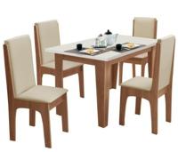 conjunto-de-mesa-miami-120m-com-4-cadeiras-cedrooff-white - Imagem