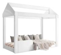 cama-infantil-160cm-casinha-montessoriana-crystal-ja-moveis-branco - Imagem