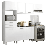 kit-cozinha-poliman-moveis-lia-d15200-com-balcao-nicho-para-micro-ondas-com-tampo-2-gavetas - Imagem