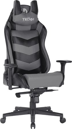 cadeira-gamer-techni-sport-reclinavel-giratoria-preta-e-cinza-ts61 - Imagem