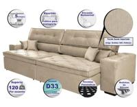 sofa-austin-222m-retratil-reclinavel-com-molas-no-assento-e-almofadas-tecido-suede - Imagem