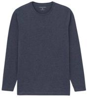 camiseta-comfort-em-algodao-peruano-manga-longa-basica-azul - Imagem