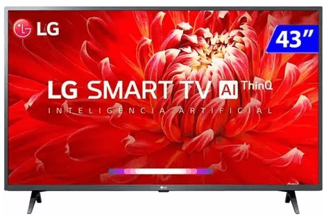 smart-tv-lg-led-43-polegadas-full-hd-wifi-webos-quad-core-ai-thinq-43lm6370psb - Imagem