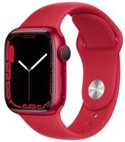 apple-watch-series-7-gps-caixa-em-aluminio-verde-de-41-mm-com-pulseira-esportiva-trevo - Imagem