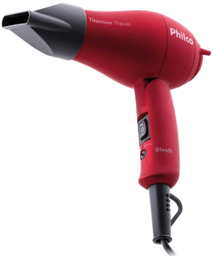 secador-de-cabelos-philco-titanium-travel-vermelho-1000w-bivolt-iduk - Imagem