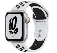 apple-watch-nike-se-gps-cellular-40mm-caixa-prateada-de-aluminio-com-pulseira-esportiva-nike-platinapreto - Imagem