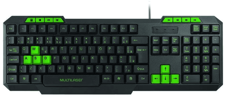 teclado-gamer-multilaser-tc243-com-hotkeys-multimidia-verde - Imagem