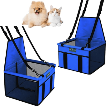 assento-cadeira-pet-auto-carro-para-cao-gato-ate-10kg-azul - Imagem