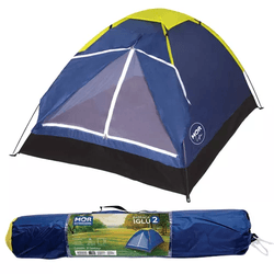 barraca-de-camping-2-pessoas-verde-impermeavel-c-bolsa-mor-cor-azul - Imagem
