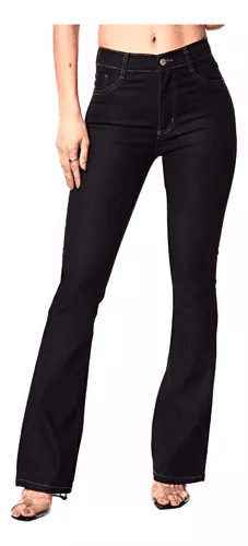 calca-jeans-feminina-boot-cut-indigo-sawary - Imagem