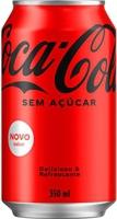 coca-cola-sem-acucar-lata-350ml - Imagem