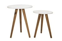 conjunto-2-mesas-redondas-de-canto-tripe-pe-palito-para-apoio-lateral-beto-moveis - Imagem