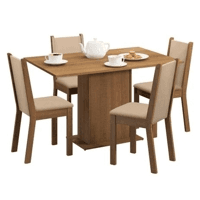conjunto-sala-de-jantar-madesa-talita-mesa-tampo-de-madeira-com-4-cadeiras-xr0x - Imagem