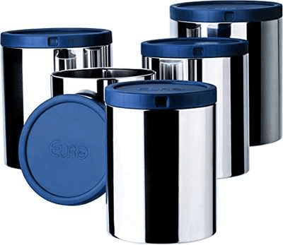 conjunto-de-mantimentos-inox-5-pecas-azul-euro - Imagem