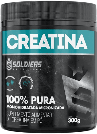creatina-monohidratada-pote-300g-100-pura-importada-soldiers-nutrition - Imagem